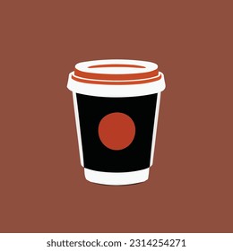Vector illustration of Reusable Coffee Cup