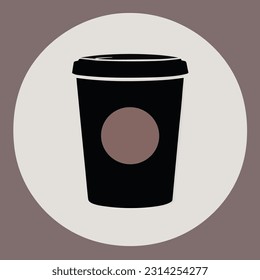 Ilustración vectorial de la Copa Coffee Reutilizable
