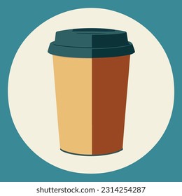 Vector illustration of Reusable Coffee Cup