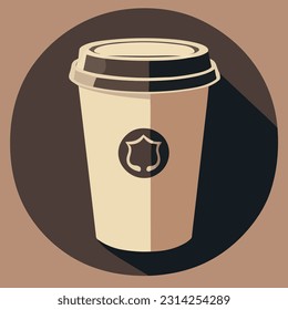 Ilustración vectorial de la Copa Coffee Reutilizable