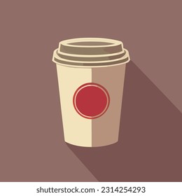 Ilustración vectorial de la Copa Coffee Reutilizable
