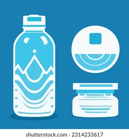 Vector illustration of Reusable Water Bottle