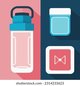 Vector illustration of Reusable Water Bottle