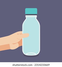 Vector illustration of Reusable Water Bottle