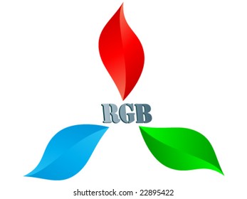 vector illustration of RGB colors