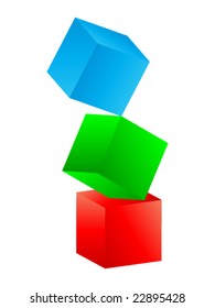 vector illustration of RGB colors