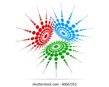 vector illustration of RGB colors