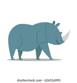 Vector Illustration of a Rhinoceros