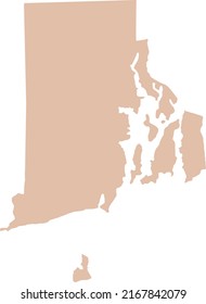 Vector Illustration of Rhode Island map