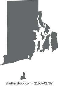 Vector Illustration of Rhode Island map