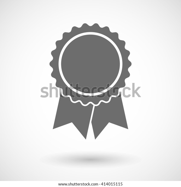 Vector illustration of  a
ribbon award