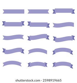 vector illustration of ribbon designs