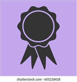 Vector illustration of Ribbon vector icon
