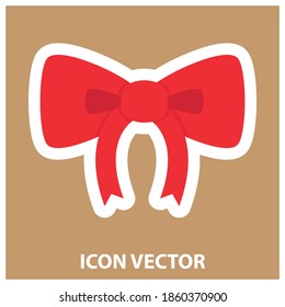 Vector illustration of ribbon isolated on color background. Templates for brochures, greeting cards, gift, etc.