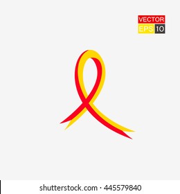 Vector illustration of a Ribbon for World Hepatitis Day.