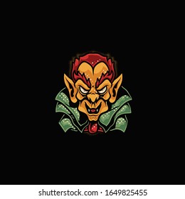 vector illustration rich mascot, isolated vector illustration, editable vector graphic