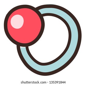 Vector illustration of a ring