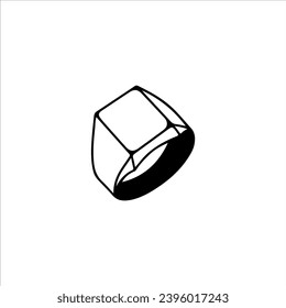 vector illustration ring outline concept