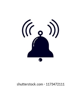 vector illustration of ringing bell. Bell icon on the white background