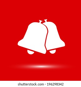 vector illustration Ringing bell vector icon