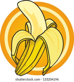 vector Illustration ripe banana