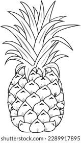Ilustración vectorial de rodajas de piña jugosas y maduras aisladas sobre fondo blanco. Frutos de verano para un estilo de vida saludable. Fruta de la piña. Símbolo de piña icono Fruta tropical de piña.
