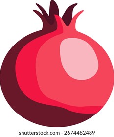 Ilustração vetorial de frutos de romã maduros.