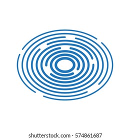 Vector illustration. Ripples on the water.