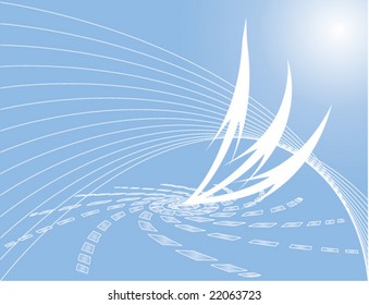 vector illustration rising arrows for abstract background