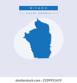 Vector illustration vector of Riyadh map Saudi arabia