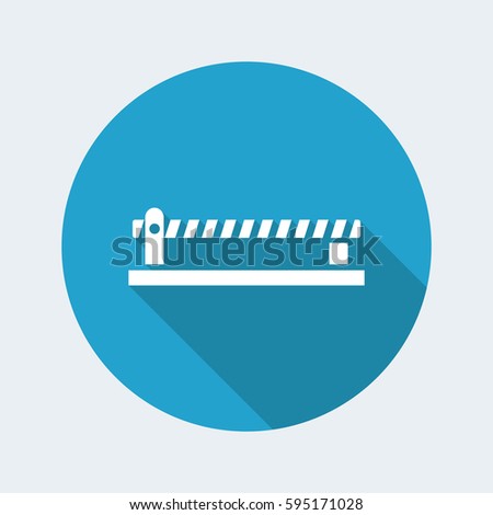 Vector illustration of road border icon