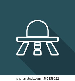 Vector illustration of road gallery icon