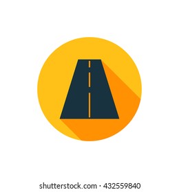Vector illustration of road icon