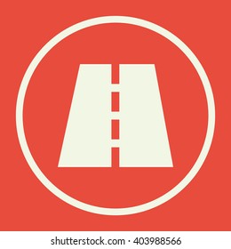 Vector illustration of road icon. Premium quality web icon