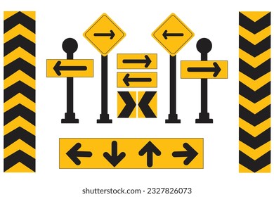 Vector of illustration Road Sign