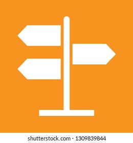 Vector illustration of road sign icon, EPS10.
