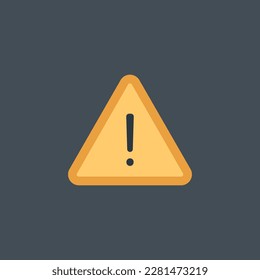 Vector illustration of road sign icon, danger warning sign, caution, attention.