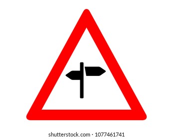 Vector illustration of a Road Sign Warning Traffic Sign