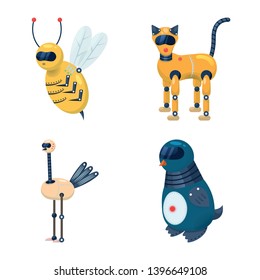 Vector illustration  robot and cybernetic icon. Collection  robot and automation vector icon for stock.