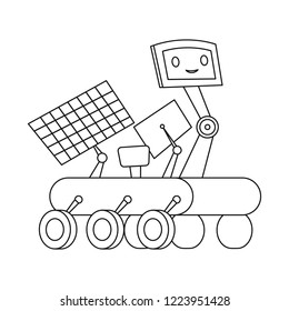 Vector illustration of robot and factory logo. Collection of robot and space stock symbol for web.