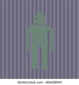 Vector Illustration of Robot vector icon
