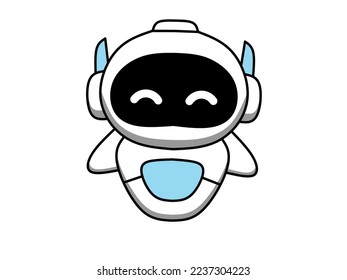 vector illustration of a robot on a white background