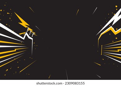 Vector illustration of rock music background design template for music festival or concert banner.