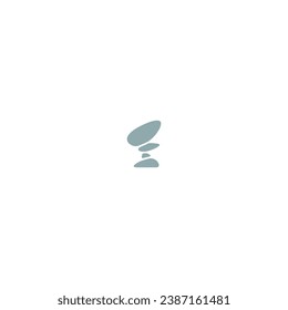 vector illustration of rock stack