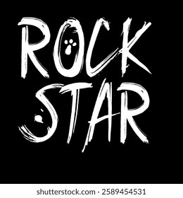 Vector illustration of rock star.