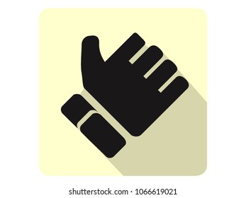 Vector illustration of a Rock-climbing Gloves