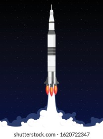 vector illustration of a rocket
