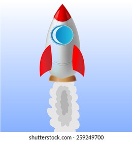Vector illustration of a rocket