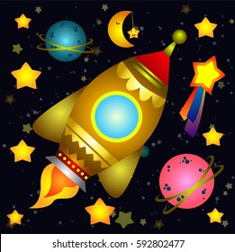 Vector illustration rocket
