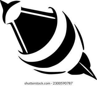 vector illustration of rocket icon